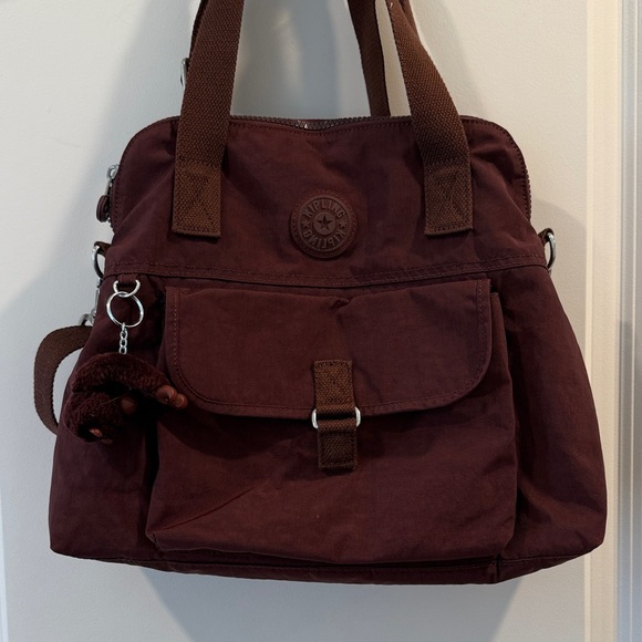 Kipling Burgundy Women's Medium Size Bag - Picture 1 of 4